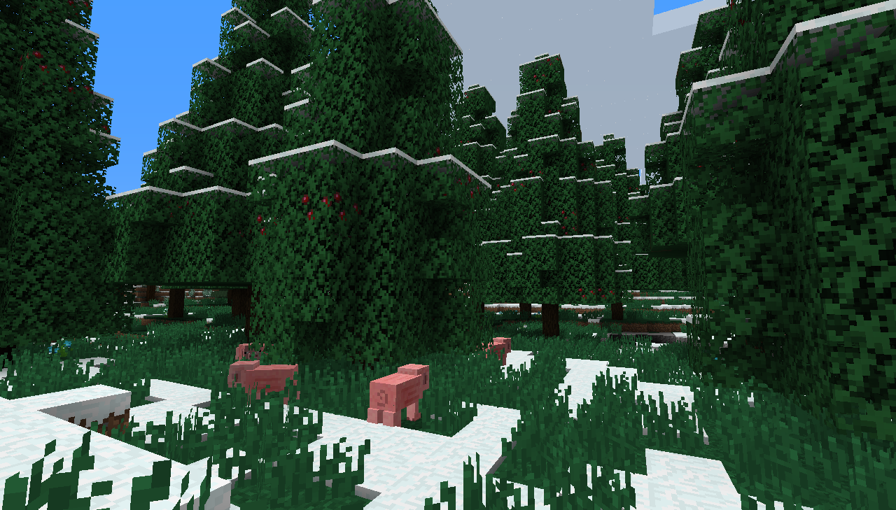 Snowy Evergreen Taiga biome